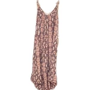 Snake print jumpsuit